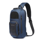 OZUKO Waterproof Chest Bag with USB Charging Backpack Design OZUKO Waterproof Chest Bag with USB Charging Backpack Design