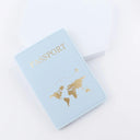 Passport Cover: Elegant World-Themed Travel Holder Gift Passport Cover: Elegant World-Themed Travel Holder Gift