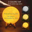 Personalized 3D Moon Lamp Night Light Custom Gift For All Personalized 3D Moon Lamp Night Light Custom Gift For All