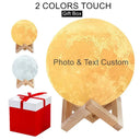 Personalized 3D Moon Lamp Night Light Custom Gift For All Personalized 3D Moon Lamp Night Light Custom Gift For All