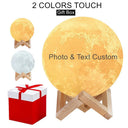 Personalized 3D Moon Lamp Night Light Custom Gift For All Personalized 3D Moon Lamp Night Light Custom Gift For All