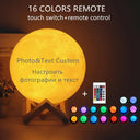 Personalized 3D Moon Lamp Night Light Custom Gift For All Personalized 3D Moon Lamp Night Light Custom Gift For All