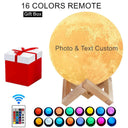 Personalized 3D Moon Lamp Night Light Custom Gift For All Personalized 3D Moon Lamp Night Light Custom Gift For All