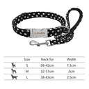 Reflective Nylon Dog Collar Set for Personalized Safety Reflective Nylon Dog Collar Set for Personalized Safety