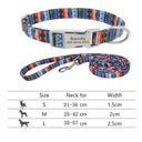 Reflective Nylon Dog Collar Set for Personalized Safety Reflective Nylon Dog Collar Set for Personalized Safety