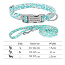 Reflective Nylon Dog Collar Set for Personalized Safety Reflective Nylon Dog Collar Set for Personalized Safety