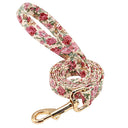 Floral Dog Collar and Leash Set Personalized Style Walks Floral Dog Collar and Leash Set Personalized Style Walks