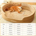 Pet Dog Bed: Cozy Sherpa Fleece Round Design Kennel Pet Dog Bed: Cozy Sherpa Fleece Round Design Kennel