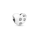 Pet Paw and Bone Charm Sterling Silver Bead Pandora Jewelry Pet Paw and Bone Charm Sterling Silver Bead Pandora Jewelry