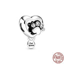 Pet Paw and Bone Charm Sterling Silver Bead Pandora Jewelry Pet Paw and Bone Charm Sterling Silver Bead Pandora Jewelry