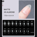 Petite Clear Acrylic Nail Tips Set Matte Finish Styling Kit Petite Clear Acrylic Nail Tips Set Matte Finish Styling Kit