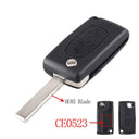 Peugeot Citroen Key: Flip Folding Remote Replacement Shell Case for Car Key Fob Peugeot Citroen Key: Flip Folding Remote Replacement Shell Case for Car Key Fob