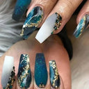 Pink Bow Press On Nails Elegant Pearl Coffin Accent Set Pink Bow Press On Nails Elegant Pearl Coffin Accent Set