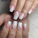 Pink Butterfly Rhinestone Press On Acrylic Nails 24 Pieces Pink Butterfly Rhinestone Press On Acrylic Nails 24 Pieces