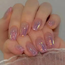 Pink Butterfly Rhinestone Press On Acrylic Nails 24 Pieces Pink Butterfly Rhinestone Press On Acrylic Nails 24 Pieces