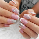 Pink Butterfly Rhinestone Press On Acrylic Nails 24 Pieces Pink Butterfly Rhinestone Press On Acrylic Nails 24 Pieces