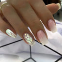 Pink Butterfly Rhinestone Press On Acrylic Nails 24 Pieces Pink Butterfly Rhinestone Press On Acrylic Nails 24 Pieces
