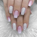 Pink Butterfly Rhinestone Press On Acrylic Nails 24 Pieces Pink Butterfly Rhinestone Press On Acrylic Nails 24 Pieces