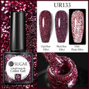 Pink Sequins Glitter Gel Nail Polish Reflective UV Art Kit Pink Sequins Glitter Gel Nail Polish Reflective UV Art Kit