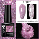 Pink Sequins Glitter Gel Nail Polish Reflective UV Art Kit Pink Sequins Glitter Gel Nail Polish Reflective UV Art Kit