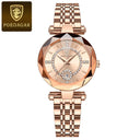 POEDAGAR Diamond Ladies Watch Elegant Quartz Timepiece for Women POEDAGAR Diamond Ladies Watch Elegant Quartz Timepiece for Women