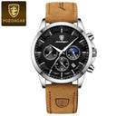 POEDAGAR Men's Luxury Chronograph Watch Stylish Business Companion POEDAGAR Men's Luxury Chronograph Watch Stylish Business Companion