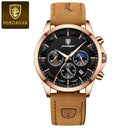 POEDAGAR Men's Luxury Chronograph Watch Stylish Business Companion POEDAGAR Men's Luxury Chronograph Watch Stylish Business Companion