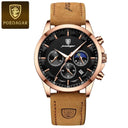 Poedagar Mens Luxury Chronograph Watch Stylish Companion Poedagar Mens Luxury Chronograph Watch Stylish Companion