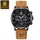 POEDAGAR Men's Luxury Chronograph Watch Stylish Business Companion POEDAGAR Men's Luxury Chronograph Watch Stylish Business Companion
