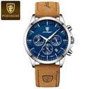 POEDAGAR Men's Luxury Chronograph Watch Stylish Business Companion POEDAGAR Men's Luxury Chronograph Watch Stylish Business Companion