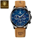 POEDAGAR Men's Luxury Chronograph Watch Stylish Business Companion POEDAGAR Men's Luxury Chronograph Watch Stylish Business Companion