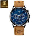 Poedagar Mens Luxury Chronograph Watch Stylish Companion Poedagar Mens Luxury Chronograph Watch Stylish Companion