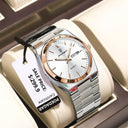 Poedagar Luxury Stainless Steel Watch Mens Waterproof Poedagar Luxury Stainless Steel Watch Mens Waterproof