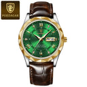 POEDAGAR Stylish Waterproof Men's Watch Luxury Business Timepiece POEDAGAR Stylish Waterproof Men's Watch Luxury Business Timepiece
