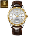 POEDAGAR Stylish Waterproof Men's Watch Luxury Business Timepiece POEDAGAR Stylish Waterproof Men's Watch Luxury Business Timepiece
