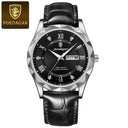 POEDAGAR Stylish Waterproof Men's Watch Luxury Business Timepiece POEDAGAR Stylish Waterproof Men's Watch Luxury Business Timepiece