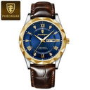 POEDAGAR Stylish Waterproof Men's Watch Luxury Business Timepiece POEDAGAR Stylish Waterproof Men's Watch Luxury Business Timepiece