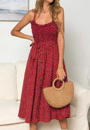 Polka Dot Sundress Chic Sleeveless Summer Style Statement Polka Dot Sundress Chic Sleeveless Summer Style Statement