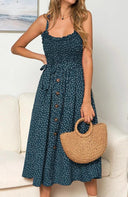 Polka Dot Sundress Chic Sleeveless Summer Style Statement Polka Dot Sundress Chic Sleeveless Summer Style Statement