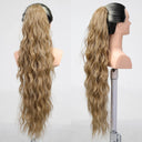 Ponytail Extension: Long Curly Wavy Hairpiece in Colors Ponytail Extension: Long Curly Wavy Hairpiece in Colors