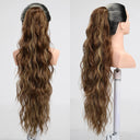 Ponytail Extension: Long Curly Wavy Hairpiece in Colors Ponytail Extension: Long Curly Wavy Hairpiece in Colors