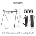Portable Folding Tripod Rack for Outdoor Camping Gear Portable Folding Tripod Rack for Outdoor Camping Gear
