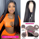 Premium Brazilian Human Hair Straight Wig with HD Lace Premium Brazilian Human Hair Straight Wig with HD Lace