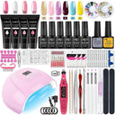 Professional Nail Art Set With UV Lamp And Gel Polish Kit Professional Nail Art Set With UV Lamp And Gel Polish Kit