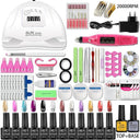 Professional Nail Art Set With UV Lamp And Gel Polish Kit Professional Nail Art Set With UV Lamp And Gel Polish Kit