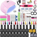 Professional Nail Art Set With UV Lamp And Gel Polish Kit Professional Nail Art Set With UV Lamp And Gel Polish Kit