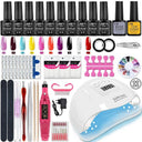 Professional Nail Art Set With UV Lamp And Gel Polish Kit Professional Nail Art Set With UV Lamp And Gel Polish Kit
