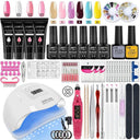 Professional Nail Art Set With UV Lamp And Gel Polish Kit Professional Nail Art Set With UV Lamp And Gel Polish Kit