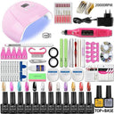 Professional Nail Art Set With UV Lamp And Gel Polish Kit Professional Nail Art Set With UV Lamp And Gel Polish Kit