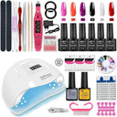 Professional Nail Art Set With UV Lamp And Gel Polish Kit Professional Nail Art Set With UV Lamp And Gel Polish Kit
